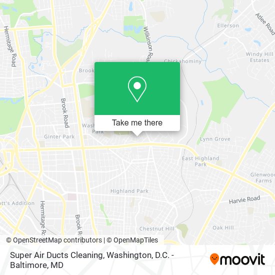 Mapa de Super Air Ducts Cleaning