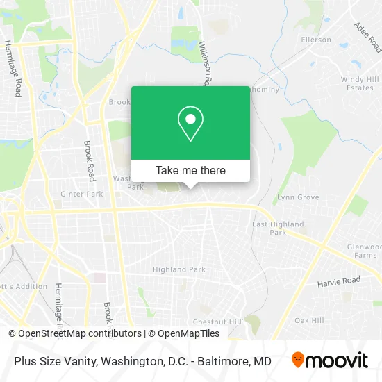 Plus Size Vanity map