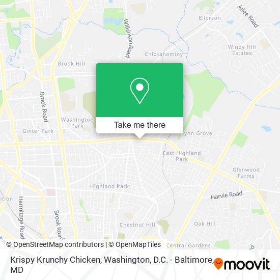 Krispy Krunchy Chicken map