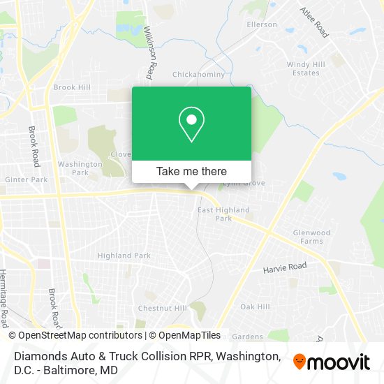 Mapa de Diamonds Auto & Truck Collision RPR