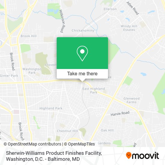 Sherwin-Williams Product Finishes Facility map
