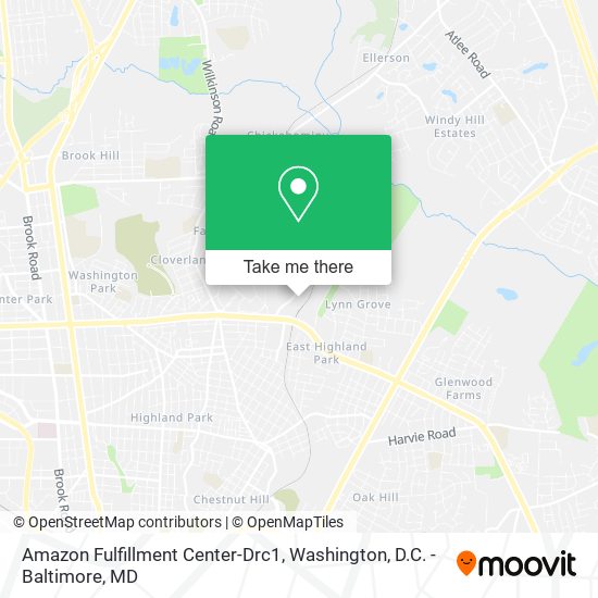 Mapa de Amazon Fulfillment Center-Drc1