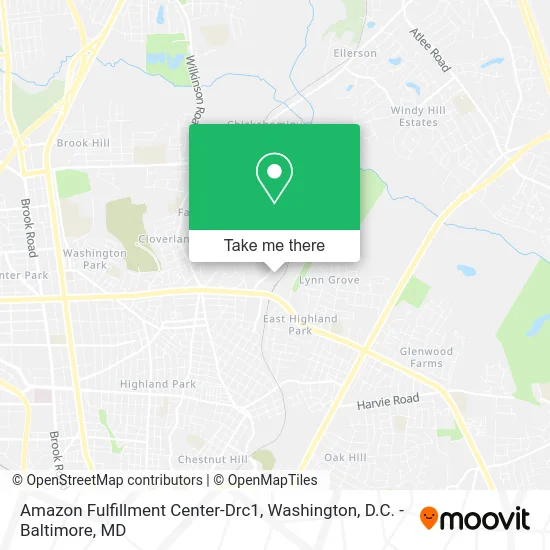 Amazon Fulfillment Center-Drc1 map