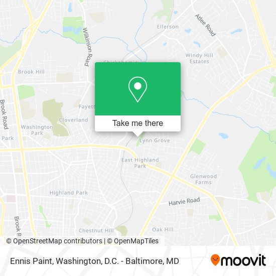 Ennis Paint map