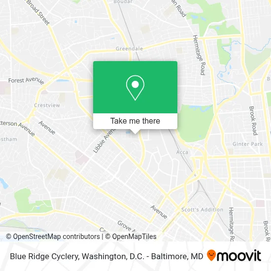 Blue Ridge Cyclery map