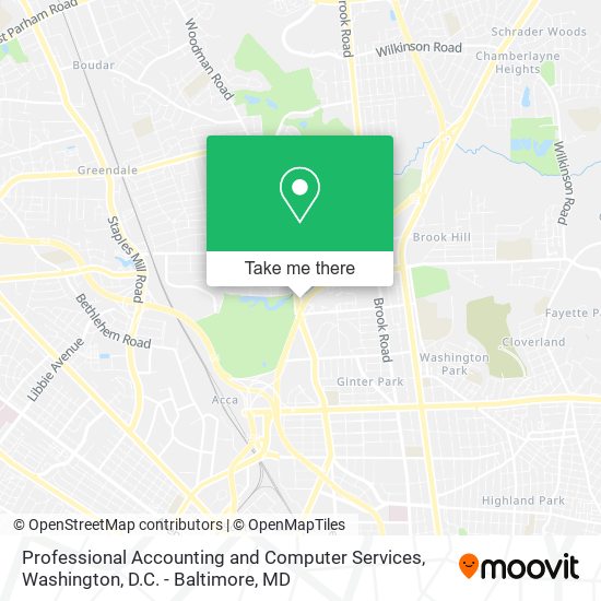 Professional Accounting and Computer Services map