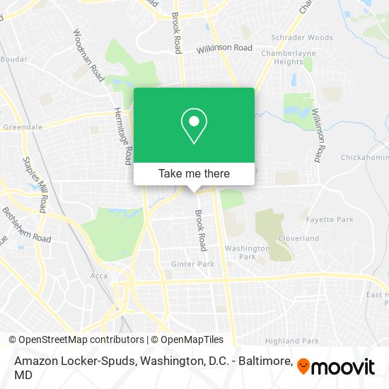 Mapa de Amazon Locker-Spuds