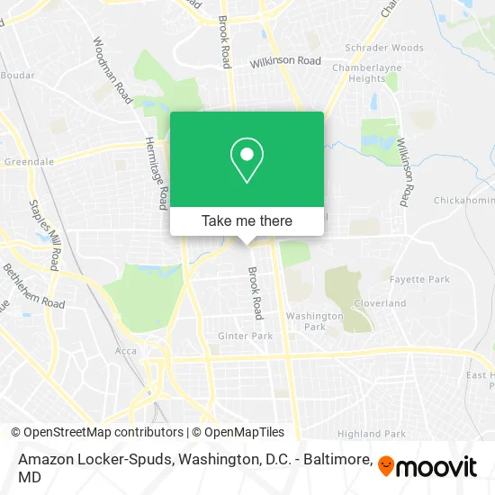 Amazon Locker-Spuds map
