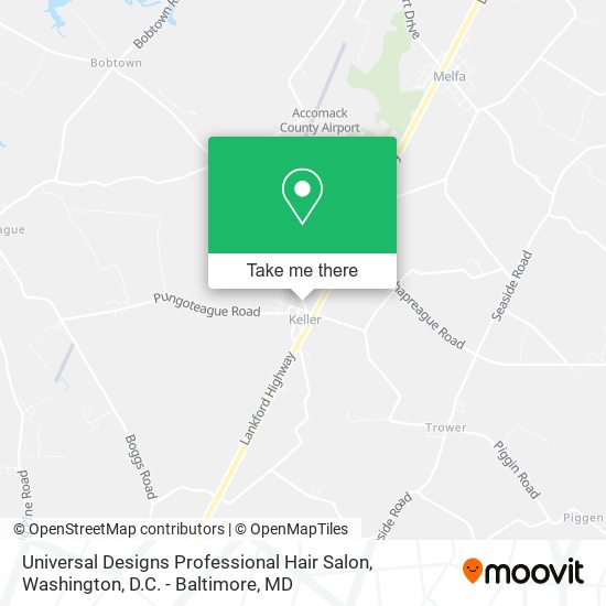 Mapa de Universal Designs Professional Hair Salon