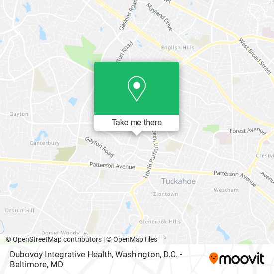 Dubovoy Integrative Health map