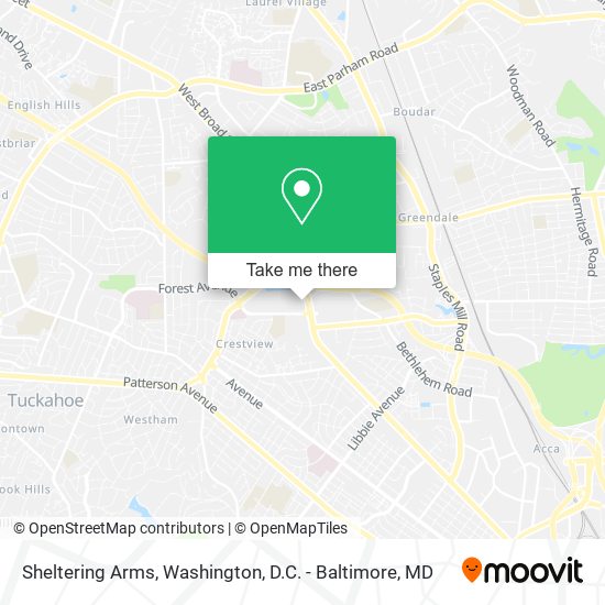 Sheltering Arms map