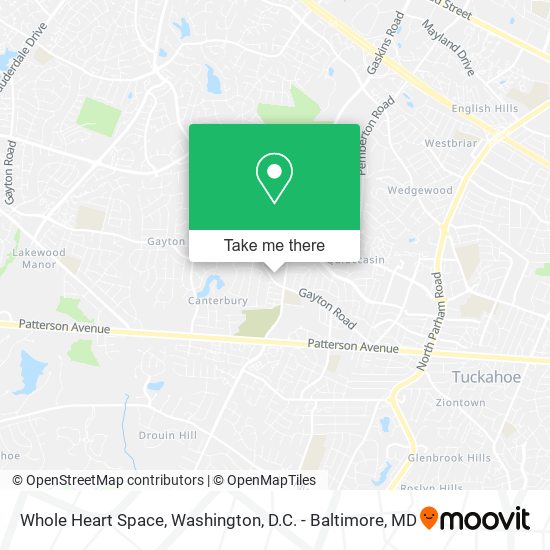 Whole Heart Space map