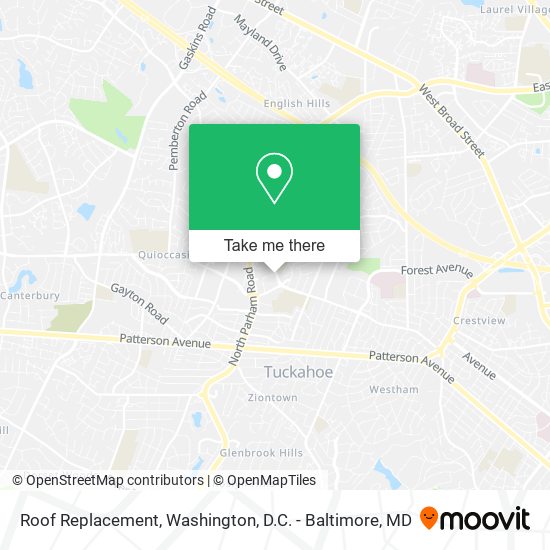 Mapa de Roof Replacement