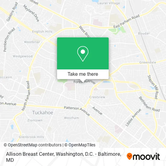 Allison Breast Center map