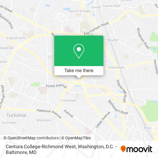 Mapa de Centura College-Richmond West