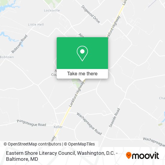 Eastern Shore Literacy Council map