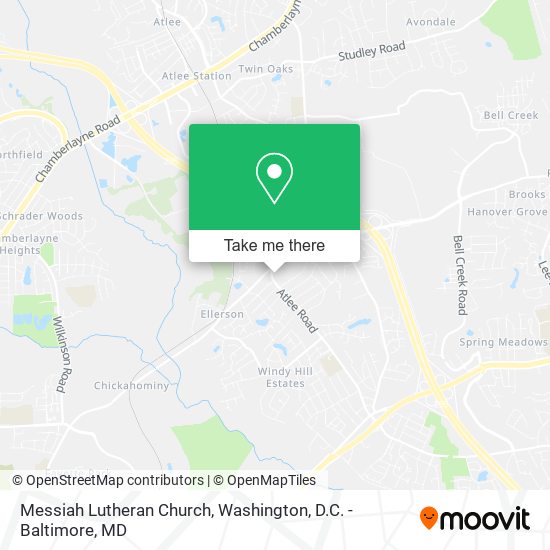Mapa de Messiah Lutheran Church
