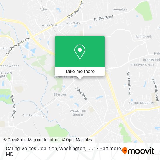 Caring Voices Coalition map