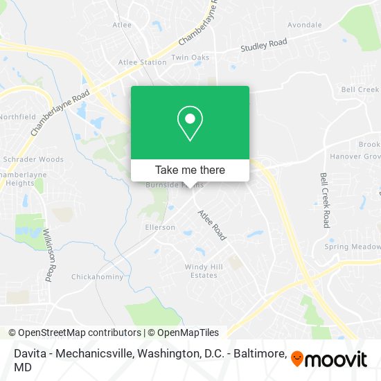 Mapa de Davita - Mechanicsville