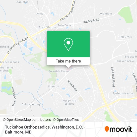 Tuckahoe Orthopaedics map