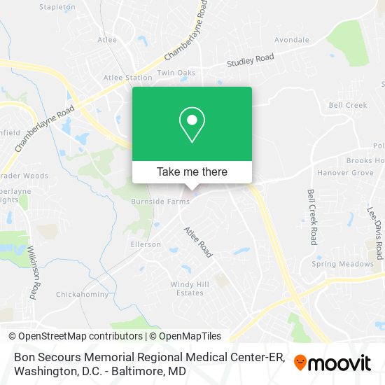 Bon Secours Memorial Regional Medical Center-ER map