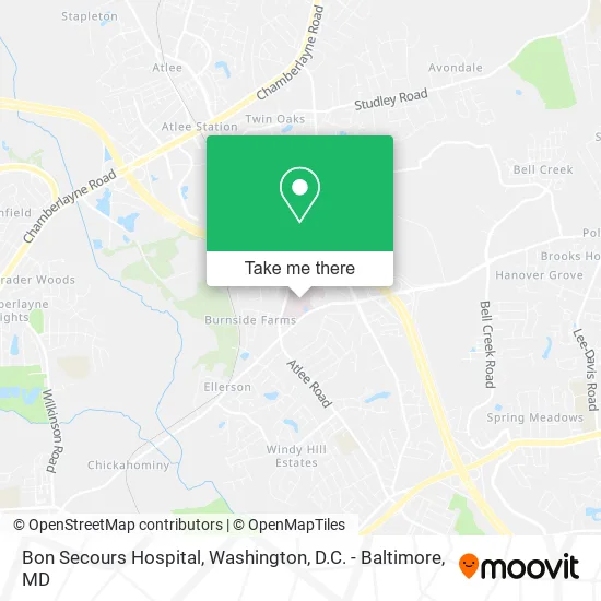 Bon Secours Hospital map