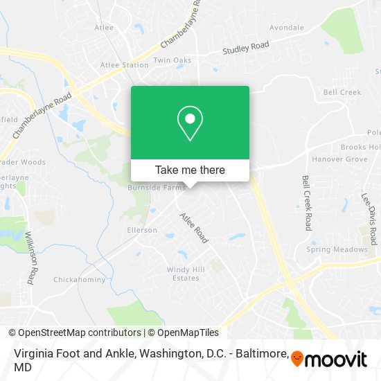 Virginia Foot and Ankle map