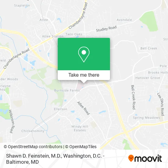 Shawn D. Feinstein, M.D. map