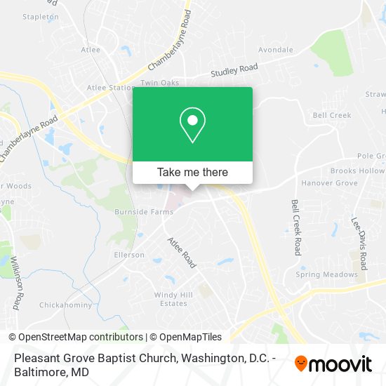 Pleasant Grove Baptist Church map