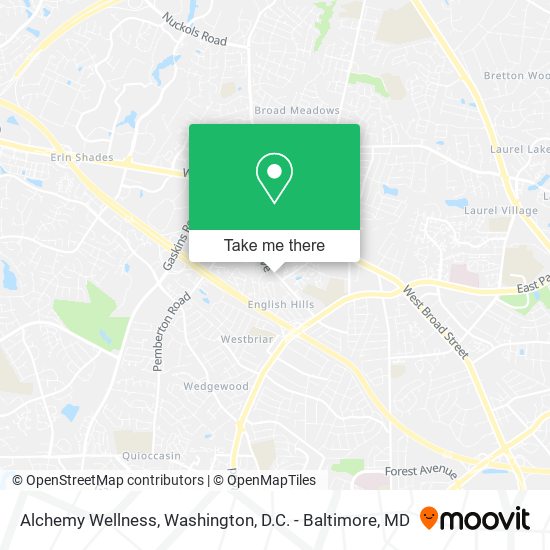 Mapa de Alchemy Wellness