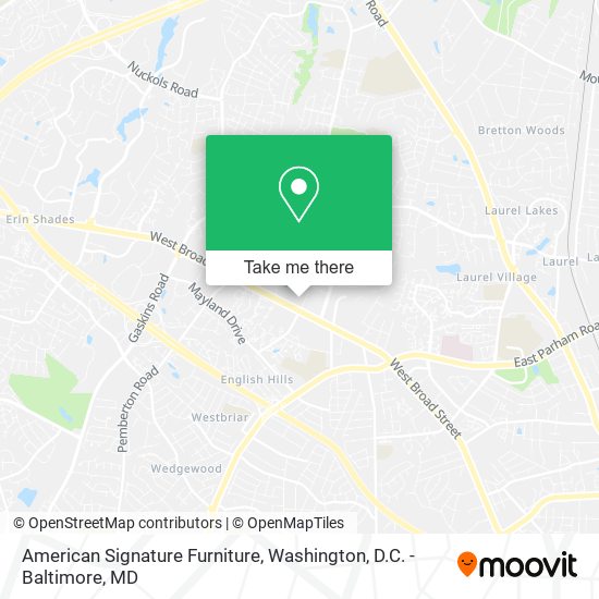 American Signature Furniture map