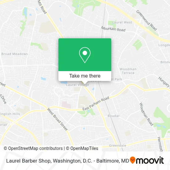 Laurel Barber Shop map