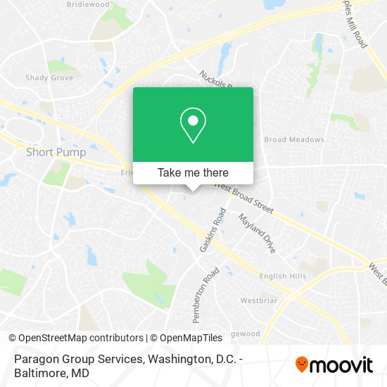 Paragon Group Services map