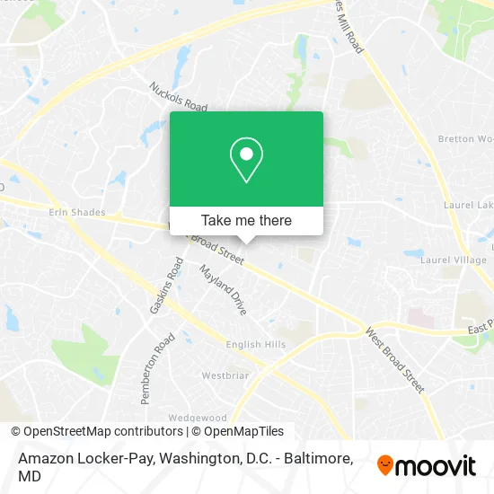 Amazon Locker-Pay map