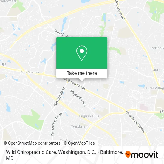 Wild Chiropractic Care map