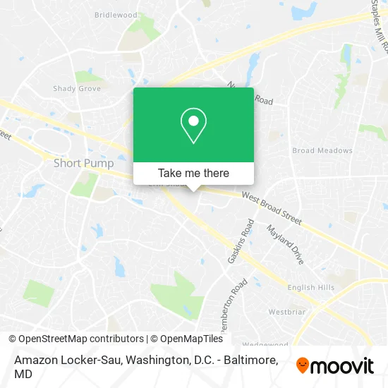 Amazon Locker-Sau map