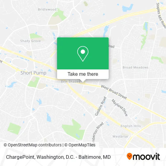 Mapa de ChargePoint