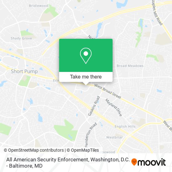 All American Security Enforcement map