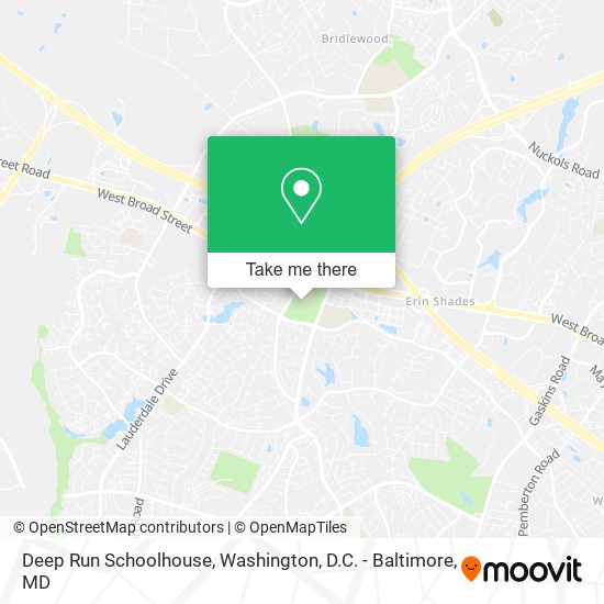 Deep Run Schoolhouse map