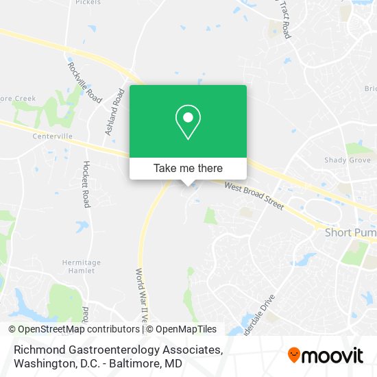 Richmond Gastroenterology Associates map