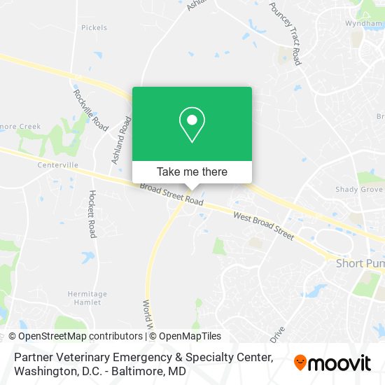 Mapa de Partner Veterinary Emergency & Specialty Center