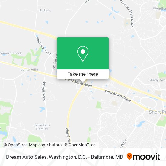 Dream Auto Sales map