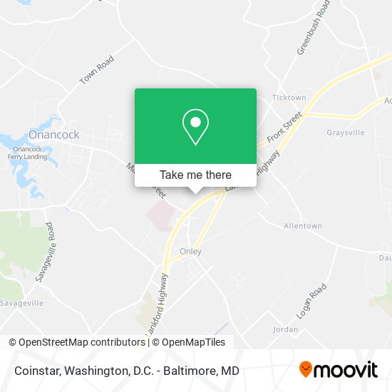 Coinstar map