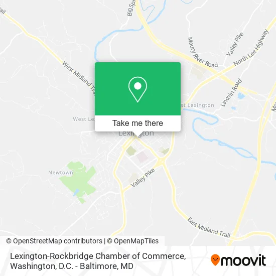 Lexington-Rockbridge Chamber of Commerce map