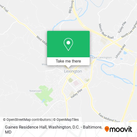 Gaines Residence Hall map