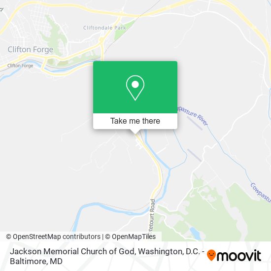 Jackson Memorial Church of God map