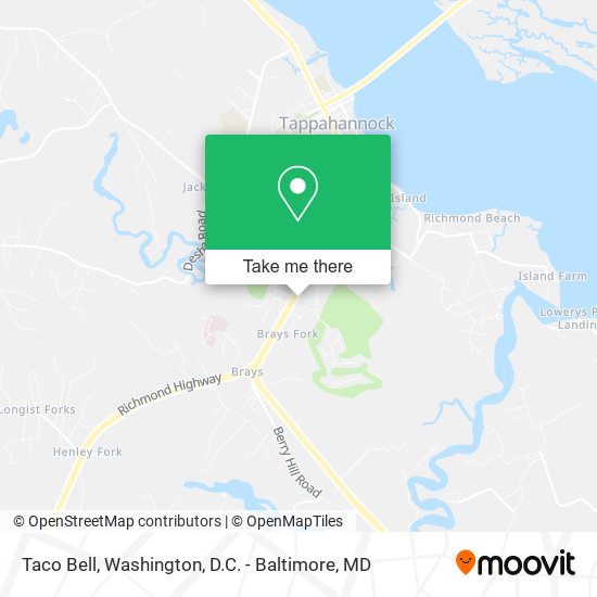 Taco Bell map