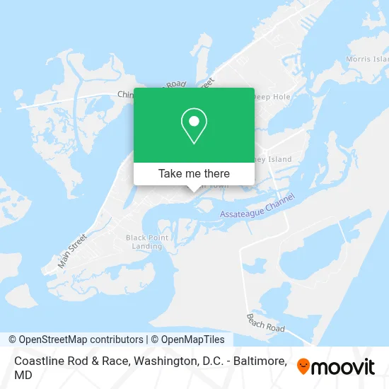 Coastline Rod & Race map