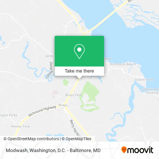 Modwash map