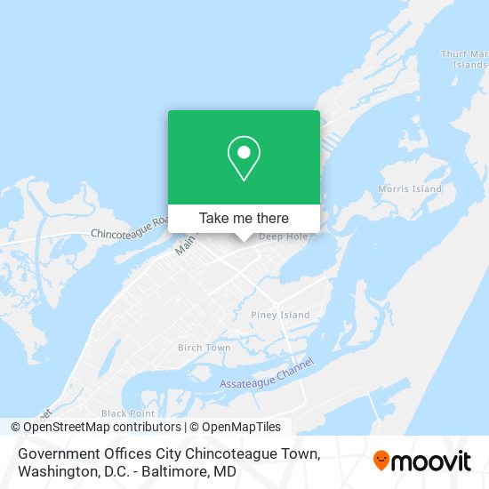 Government Offices City Chincoteague Town map